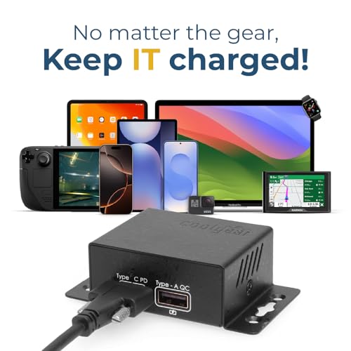 Coolgear ChargeIT! Mini 99W Dual Port USB Charger | USB-C PD 3.0, USB-A QC 3.0 & PPS | UL & IEC Compliant - style: 99.0 Watts