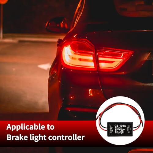 Flashing Strobe Blinking Controller Flasher Module, 2 Pcs Led Flasher Module,Gs-100a Spotlight Controller, Suitable For Most Cars, Trucks, Suvs, Motorcycles Tail Light Safety Alert Controller