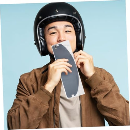 PRETYZOOM Motorcycle Accessories Anti-fog Visor Film Clear Rain Resistant Sun Visor Strip for Comfortable Riding