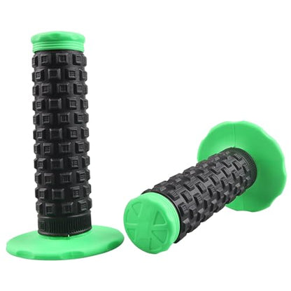 7/8" Dirt Bike Grip Rubber Anti-Slip Universal Motorcycle Grips Handlebar Racing Grip for Motocross Mini Bike Surron Light Bee x Grips KLX110 YZ450F XR50 CRF80 Motocross Grips - color: Green