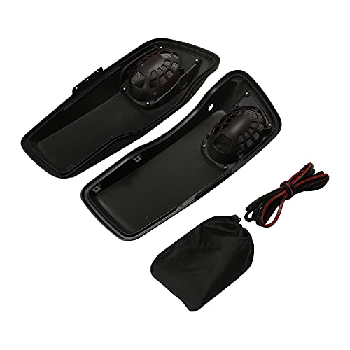 HR3 Twisted Cherry Saddlebag Lids w/ 5"x7" Speaker Grills Compatible with 2018 Street Glide Special Ultra Limited FLHTKL 2018-2019 Road Glide FLTRU (Replace for OEM)