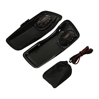 HR3 Twisted Cherry Saddlebag Lids w/ 5"x7" Speaker Grills Compatible with 2018 Street Glide Special Ultra Limited FLHTKL 2018-2019 Road Glide FLTRU (Replace for OEM)