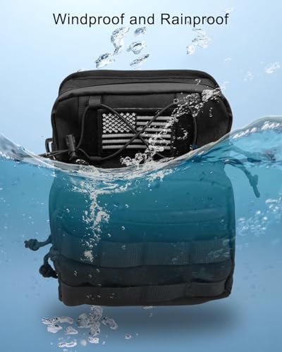 Waterproof Motorcycle Handlebar Bag Front fork bag, Universal Storage Bag Tool Pouch Fit For Harley Dyna Street Bob FXBB Softail Sportster, T-Bar Handlebar Bag with 2 decorative