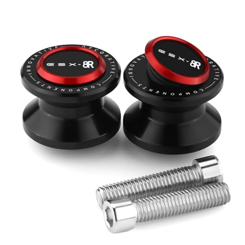 Motorcycle Swingarm Spools Slider Compatible With S.uzuki GSX-8R 2024 2025 | Swing Arm Stand Screws Bobbins GSX8R GSX 8R Accessories (red) - color: red