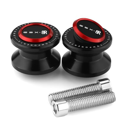 Motorcycle Swingarm Spools Slider Compatible With S.uzuki GSX-8R 2024 2025 | Swing Arm Stand Screws Bobbins GSX8R GSX 8R Accessories (red) - color: red