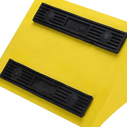 Yescom Industrial PU Wheel Chocks for Wheel Under 50", for Semi-Truck & Commercial Trailers - 198,400 lbs (90 Ton) Weight Capacity, Extra Large Chocks for Tractors, Excavators & Large Cargo Trucks - size: for Wheel under 50", 2Pack