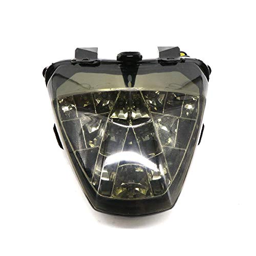 MZS Motorcycle Tail Light, LED Integrated Turn Signal Blinker Smoke Compatible with CBR250R 2011-2013 / CB300F 2015-2018 / CBR300R 2015-2022 - size: CBR250R/CBR300R/CB300F