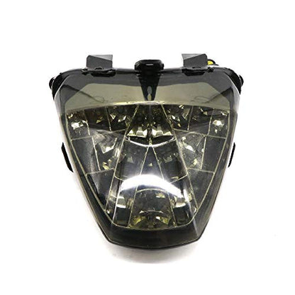 MZS Motorcycle Tail Light, LED Integrated Turn Signal Blinker Smoke Compatible with CBR250R 2011-2013 / CB300F 2015-2018 / CBR300R 2015-2022 - size: CBR250R/CBR300R/CB300F