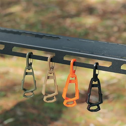 2 Pcs Gloves Belt Clips Hanger Gloves Holder Grabbers Clip Holder Work Clip Keeper Easy to Use Belt Clips Clamp Lightweight Connector - color: Black