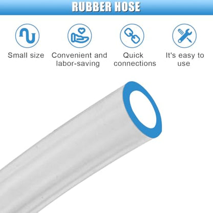 Brake Bleeder Hose with One Way Check Valve, Universal Brake Fluid Bleeding Tool Kit for Car Motorcycle Clutch, Brake Bleeder Tool for Hydraulic System Bleeding, Soft Tube with Metal Clips (1PC) - size: 1PC