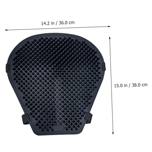 Luxshiny Sturdy Motorcycle Seat Cover Massage Pad Silicone Cushion for Motorbike
