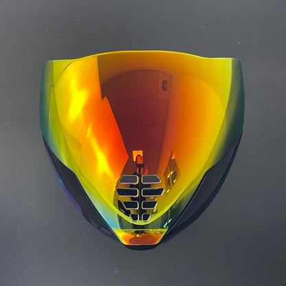 Airflite Shield Uv-protected For ICON IC-06 Airflite Face Shield Replacement Helmet Visor (Revo Deep Red-day use only) - color: Revo Deep Red-day Use Only