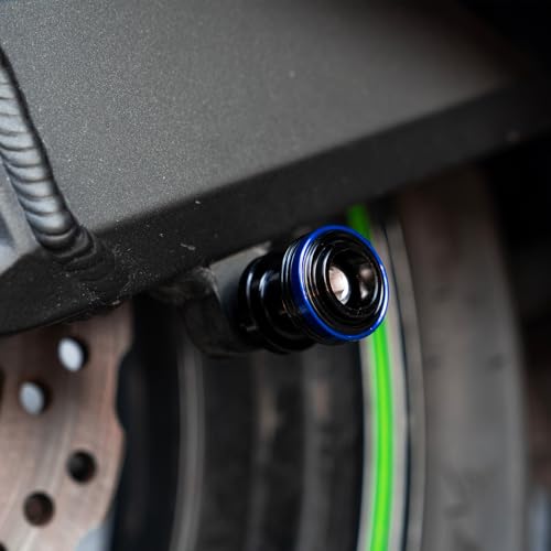 Compatible with 450MT 450NK 450SR 800MT 675SR-R 675SR 700CLX 650GT 800MT-X 650NK Motorcycle M10 Swingarm Spools Rear Stand Screws Sliders (Blue) - color: Blue