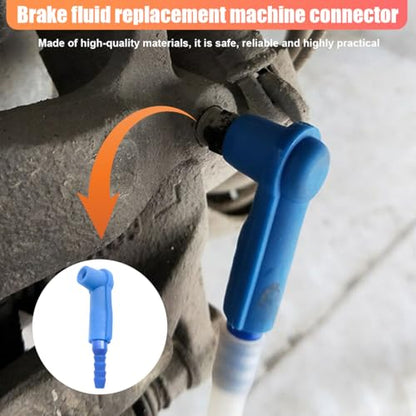 ZIMISI 4PCS Brake Bleeder Kit, Car Oil Pumping Pipe Nipple Connector Quick Exchange Tool, Brake Fluid Bleeder Bleeding Connector Adapter, Vehicle Brake System Bleeding Tools (Blue) - color: Blue