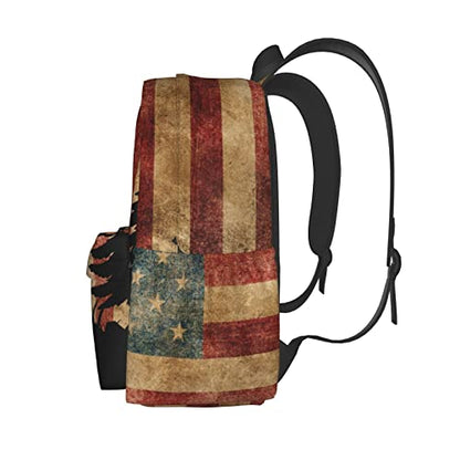 American Flag Tree Backpack Bookbag Laptop Backpacks Multipurpose Daypack for Boys Girls School Men Women Travel Hiking - color: American Flag