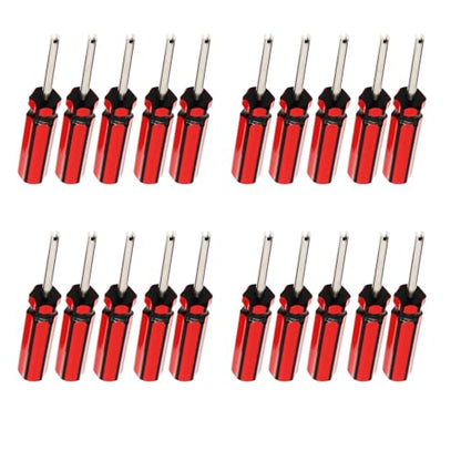 20 Pcs 6523339 Valve Core Removal Tool w/ 8 Tire Valve dust Cap Automotive Car Motorcycle Truck Bike Screwdriver Valve Stem Core Remover Tire Repair Install Tool