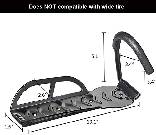 Dirza Bike Rack Garage Wall Mount Bike Hanger Bike Hooks Bike Storage Bicycle Vertical System for Garage Indoor Shed - Easily Hang/Detach - Holds up to 65 lb with Screws Black - style: Style 2 Bikes