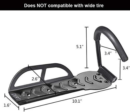 Dirza Bike Rack Garage Wall Mount Bike Hanger Bike Hooks Bike Storage Bicycle Vertical System for Garage Indoor Shed - Easily Hang/Detach - Holds up to 65 lb with Screws Black - style: Style 2 Bikes