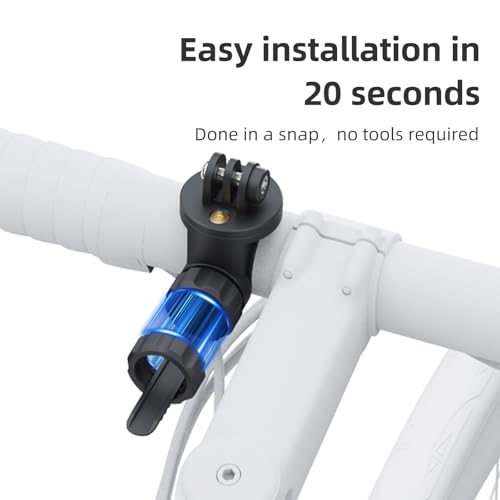 Out Front Bike Mount Compatible with GoPro Bicycle Lights Adjusted Between 28~40mm Suitable for Round Tube&Flat Handlebars Road Bikes/Folding Bikes, MTB S13