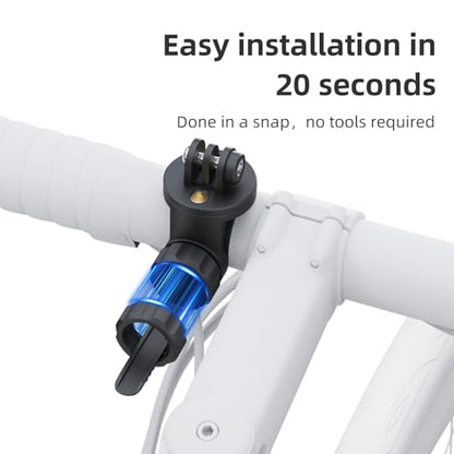 Out Front Bike Mount Compatible with GoPro Bicycle Lights Adjusted Between 28~40mm Suitable for Round Tube&Flat Handlebars Road Bikes/Folding Bikes, MTB S13