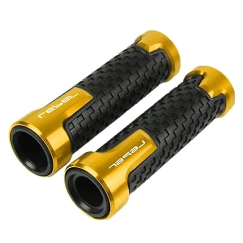 Motorbike Handlebar Grips for Honda Rebel 300 500 CMX300 CMX500 2017-2024 Motorcycle Accessories Handlebar Grips Handle Grip Protector(Golden) - color: Golden