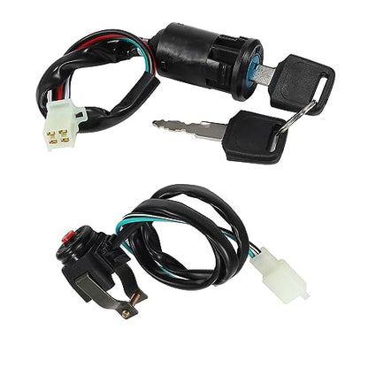 Ignition Coil Wiring Loom Harness Kill Switch Cdi Box Spark Plug Rebuild Kit for Chinese ATV kazuma Tao Tao SSR 50-125cc Kick Start Engine Dirt Pit Bike Motorcycle Parts