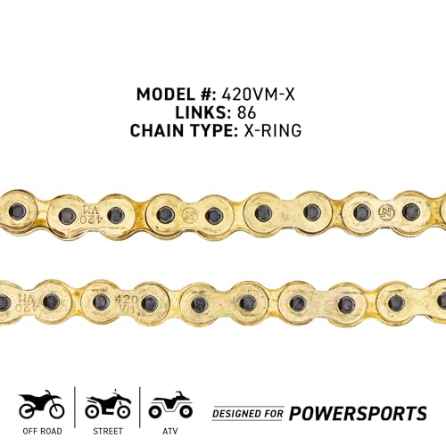 NICHE Drive Sprocket Chain Combo for Honda XR70R Front 15 Rear 36 Tooth 420VM-X X-Ring 86 Links - size: X-Ring Chain