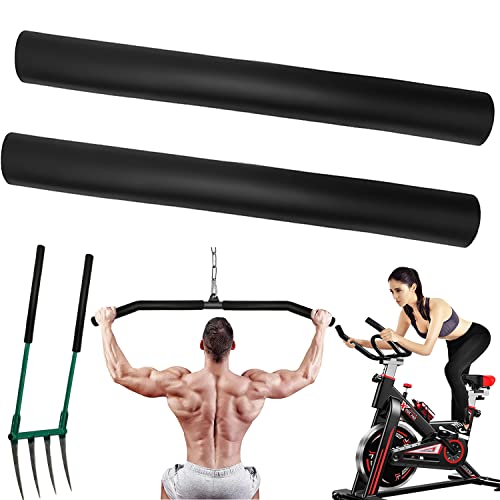 Taeku Foam Handle Grip Covers, 1 Pair Anti-Slip NPVC Tubing Sleeves Comfort Grip for Fitness Equipment, Garden Tools, Stroller Handles - color: 15 IN