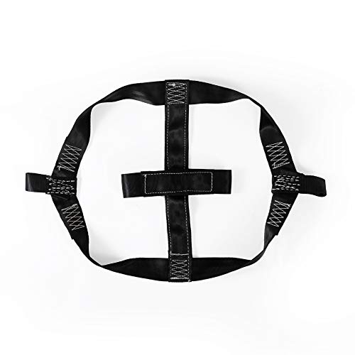 MOTO4U Universal Motorcycle Rear Wheel Tie Down Strap in Black - color: Black