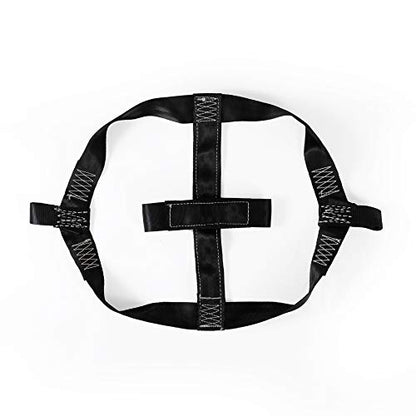 MOTO4U Universal Motorcycle Rear Wheel Tie Down Strap in Black - color: Black