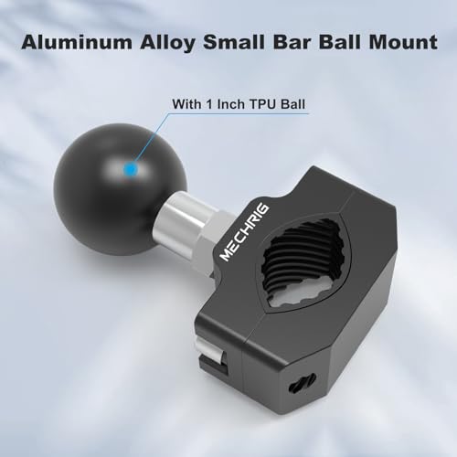 Aluminum Alloy Handlebar Clamp Mount, Medium U-Bolt Base with 1 inch Ball Head Compatible With RAM Mount Double Socket Arm & Motorcycle Ebike Phone Holder,Fit for 0.59" to 0.87" Diameter,78014 - size: Medium