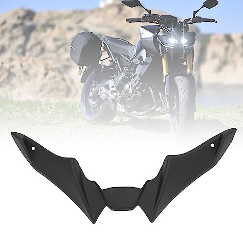 Aramox Front Beak Shockproof Motorcycle Aerodynamic Windshield Wing Cover Front Spoiler Winglet Aerodynamic Wing Kit Fit For MT?09 SP 2021 to 2023 (black) - color: black