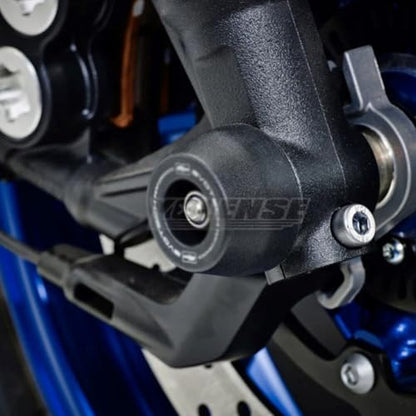 ALmart Motorcycle Front & Rear Fork Axle Slider Wheel Protector Crash Guard Fit forYa-maha MT-09 / Tracer9 GT / XSR900 2021-2025