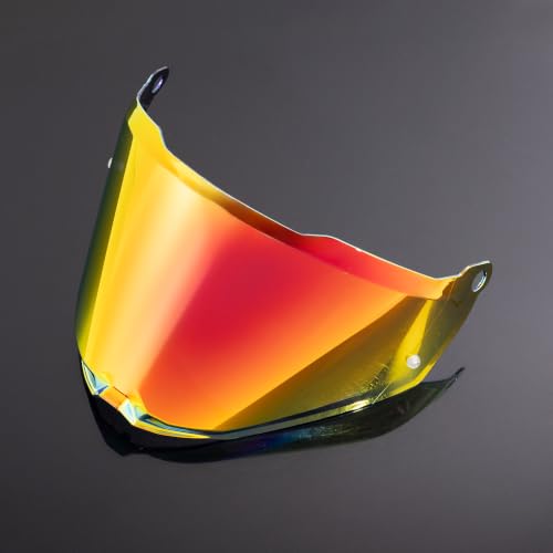 Blaze 2 Helmet Visor Replacement.Blaze 2 Outer Face Shield UV Protection Compatible with Blaze 2,Pioneer 2,MX702 (Revo Deep Red-Day Use Only) - color: Revo Deep Red-day Use Only