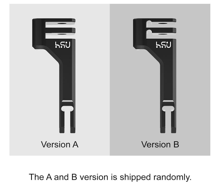 HSU Aluminum Vertical Bracket Adapter with 1/4"- 20 Hole for Gopro Hero 13/12/11/10/9/8/7/6/5/4 AKASO Campark Insta360 DJI Osmo Action and Other Action Cameras
