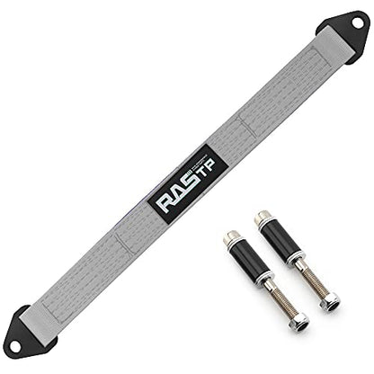 RASTP Limit Strap, Premium Quad Wrap Limit Strap Car Hauler Axle Straps Truck Wrecker Wheel Tie Down Strap with 10,000 Lb Webbing Strength (22 Inch,Gray) - color: Gray, size: 22 Inch
