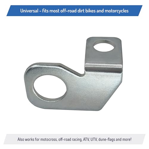 Rear Axle Safety Flag Whip Mounting Bracket for Motorcycle, Dirt Bike, Motocross, Off-Road, Dune Flag, 22mm - Zinc