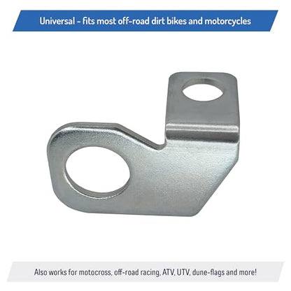 Rear Axle Safety Flag Whip Mounting Bracket for Motorcycle, Dirt Bike, Motocross, Off-Road, Dune Flag, 22mm - Zinc