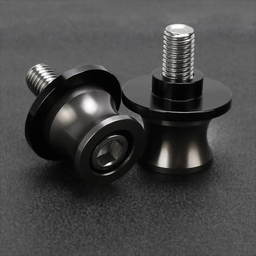 Rear Sliders Stand Screw Motorcycle Accessories 6MM Swingarm Spools Stand Screws Slider for Y&AMAHA YZF R1 R3 R7 R125 Moto Sliders Holder Equipments Parts (Color : NO Logo Gray) - color: NO LOGO Gray