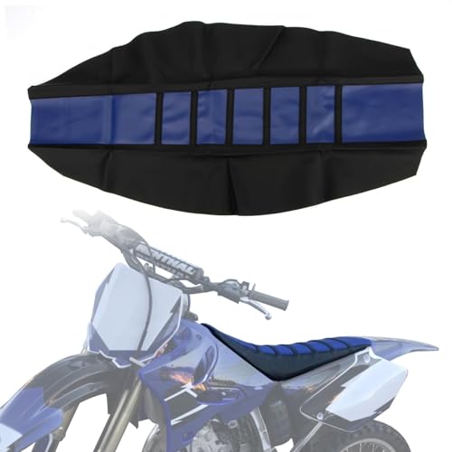 PSLER Dirt Bike Seat Cover, Universal Motorcycle Seat Cushion Covers Rubber Soft Seat Cover for Most Dirt Bike Pit Bike Motorcycle (Blue) - color: Blue