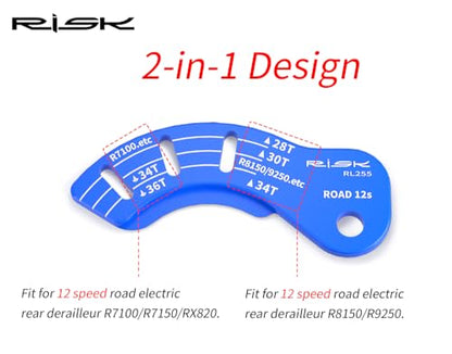 Road Bike 12T Electric Rear Derailleur Adjuster Adjustment Gauge Guide Tool Chain Gap Tool for R7100 R7150 RX820 R8150