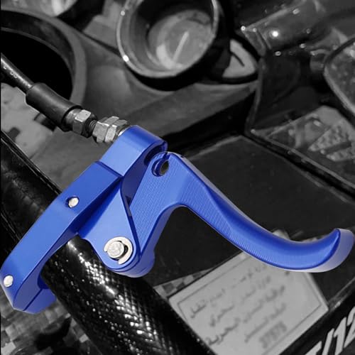 CNC Finger Throttle Clutch Lever 7/8" Handlebar Motorcycle Replacement for Wave Runner (Blue) - color: Blue