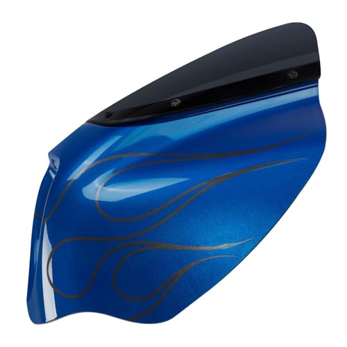 Front Headlight Quarter Fairing Windshield Fit For Harley Softail Low Rider FXLR Street Bob FXBB 2018-2020 Low Rider S FXLRS 2020-2025 Softail Standard FXST 2020-2024 Electric Blue - color: Fairing Electric Blue #4