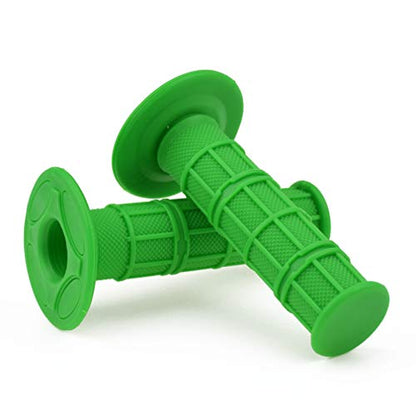 HIAORS 7/8" 22mm and 24mm Universal Motorcycle Grips Hand Grips Compatible with CRF50 CRF125 XR50 XR100 KX65 KX85 KX125 50cc 110cc 70cc Pit Dirt Bike Motocross Parts Green - color: Green