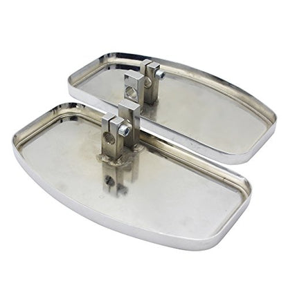 Motorcycle Floorboards Fit For HONDA SHADOW VT400 1997-2003 / HONDA STEED VLX400 VT600 1992-2007 Footboard Front/Rear Foot Pegs - color: Front