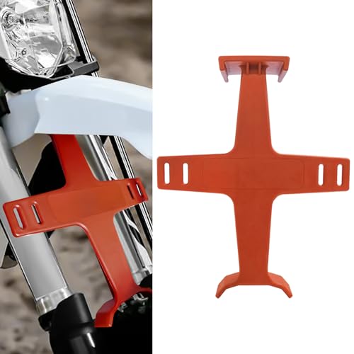Motorcycle Fork Guard Suspension Support Brace, 11.2" Universal Dirt Bike Fork Saver Transportation Tool, Suspension Guard Protector for Dirt Bike Motocross Supermoto (Orange) - color: Orange