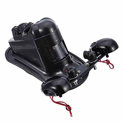 Motorcycle Skull Tail Light Integrated Turn Signal Skull Shape Black Casing Amber LED Brake Taillight Led Lights Fit for Har-ley - color: Black 4