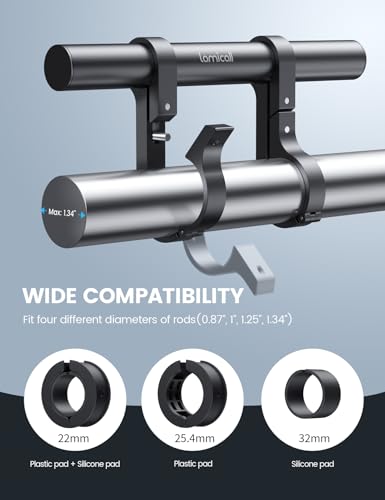 Lamicall Bike Handlebar Extender - 7.9" Long Aluminum Alloy Handlebar Extension with Two Mounting Clamp Bracket, for Bicycle and Motorcycle Handlebars with Diameter of 0.875" to 1.34" - size: 7.9" Long