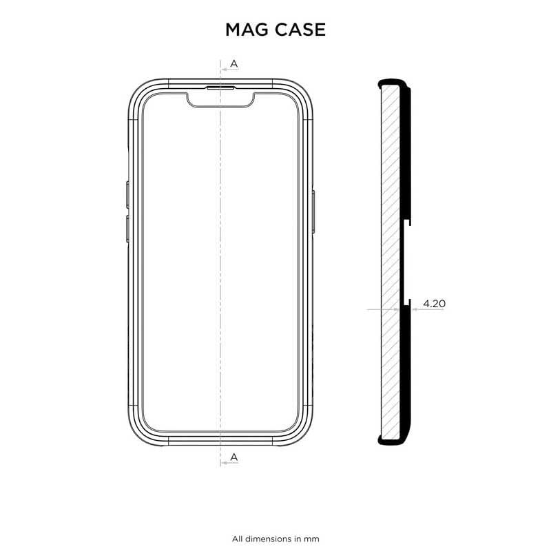 Quad Lock MAG Phone Case for iPhone 12 Mini Black - size: iPhone 12 mini