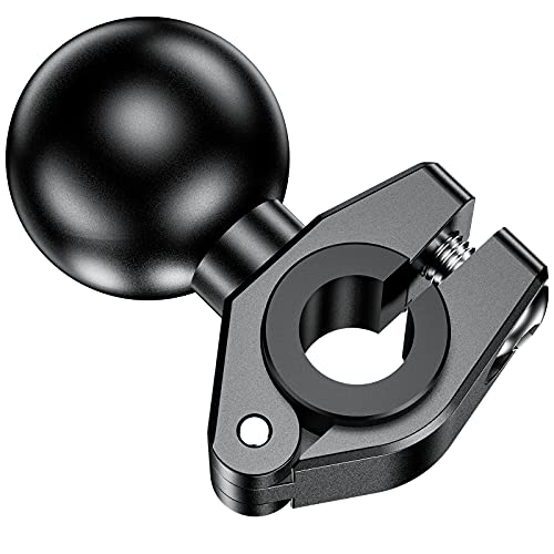 BRCOVAN Aluminum Alloy Mini Mount Base with 1'' TPU Ball | for Round Rails Diameter 0.39''/10mm, 0.47''/12mm, 0.55''/14mm, 0.63''/16mm, for RAM Mounts B Size Ball Double Socket Arm - style: R19-Set of 1